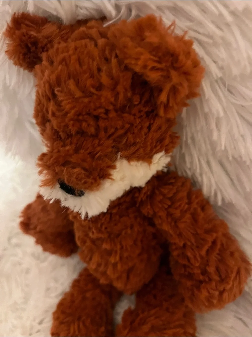 Jellycat Rust Orange Fox Plush with Cream Face Mumble